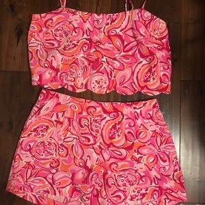 Lilly Pulitzer Shorts & Tank Two Piece Set
